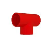 Raccordo a TEE antincendio Notifier in Abs Rosso 25 mm FAA-TE25R