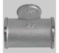 RACCORDO A TEE DIRITTO RIDOTTO OTTONE NICHELATO - 1" x 3/4 x 1"