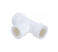 Raccordo a tee femmina femmina femmina per tubo rigido 20 mm in pvc per scarico condensa