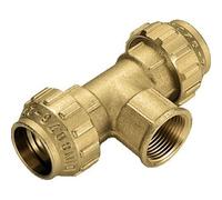 Raccordo A Tee Femmina In Ottone Tiemme - 1" X 32