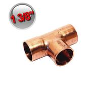 Raccordo a TEE FFF rame a saldare 1'' 3/8 - 34,93 mm
