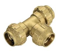 Raccordo a tee in ottone Tiemme 20mm per tubi in polietilene