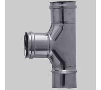 RACCORDO A TEE INOX F-F-M MONOPARETE Ø 100 Tubi Raccordi Inox Monoparete