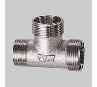 RACCORDO A TEE MASCHIO CON 2 MONOCONI CROMATO FAR - 1/2