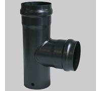 Raccordo a TEE Nero FF dm 100 Tubi Raccordi Inox Stufe Pellet