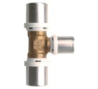 RACCORDO A TEE RIDOTTE A PRESSARE PER MULTISTRATO DA 16 A 50