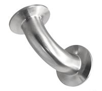 Raccordo a tre morsetti sanitari a gomito a 90 gradi per tubi da 1 5 pollici, 2 pollici e 3 pollici, acciaio inossidabile 304 Quick Connect (25 mm)