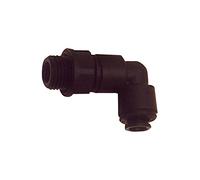 Raccordo a vite ad angolo POM, G 3/8 a., per tubo esterno Ø 15 mm, pressione di lavoro max. 10 bar