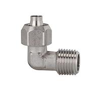 Raccordo a vite ad angolo, R 1/4 a., per tubo 10/8 mm, SW 16/12, pressione max. 25 bar, temper. -40 °C fino a 200 °C, ES 1.4404