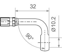 TRW Tubo del freno MV10D90A Connettore Banjo M10 90 SL