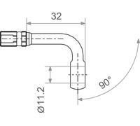 TRW MV11D90S Connettore, Conduttura freno
