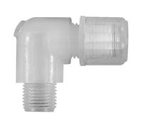 Raccordo a vite G 1/2 a., per tubo 8/10 mm, pressione di lavoro max. 10 bar (20 °C) / max. 1 bar (170°C), PFA