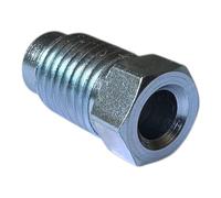 Raccordo a vite M10 x 1 per tubo del freno, 4,75 mm, raccordo E tipo D, connettore professionale, conforme a DIN/ISO 1651, in acciaio zincato, 10 pezzi