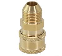 Raccordo accoppiatore a connessione rapida da 1/4 di pollice per tubo idropulitrice che supporta più standard di filettatura tra cui M22 G1/4 (#6)