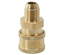 Raccordo accoppiatore a connessione rapida da 1/4 di pollice per tubo idropulitrice che supporta più standard di filettatura tra cui M22 G1/4 (#5)