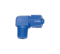 Raccordo ad angolo, fisso, R 1/8 a, per tubo 8/6 mm, pressione di esercizio 0 - 10 bar, Temp. -10 °C fino a 60 °C, POM