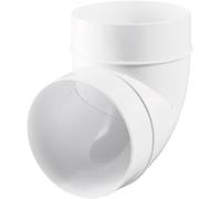 Raccordo ad arco a gomito a 90 gradi, per tubi da 150 mm, in plastica, condotto di ventilazione a 90°, per tubi di ventilazione, impianti di ventilazione, connettore in PVC Ø150