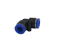 Raccordo ad innesto rapido tubo/tubo a L diametro 10mm - Conf.10 pezzi