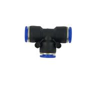 Raccordo ad innesto rapido tubo/tubo a T diametro 10mm - Conf.15 pezzi