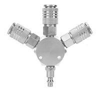 Raccordo adattatore connettore collettore pneumatico per tubo aria a 3 vie Splitter 1/4 '' F-NPT per olio combustibile aria acqua