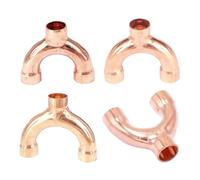 Raccordo adattatore for tubo di saldatura a Y a 3 vie con estremità in rame for condizionatore d'aria e refrigerazione(16x1.05x48mm)