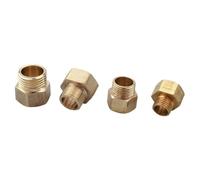 Raccordo adattatore per tubo in ottone con filettatura maschio metrica da 1/8" 1/4" 3/8" 1/2" BSP NPT femmina a M12 M14 M16 M18 M20 M22, F NPT1l2, M M20x1,5