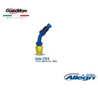RACCORDO ALLUMINIO BLU ORO 45° TUBAZIONE FRENO MASCHIO GIREVOLE M 10 P.1 MOTO A