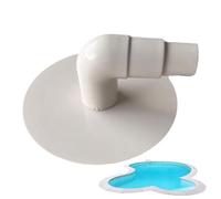 Raccordo angolare per piscina e skimmer - Adattatore angolare per piscina - Attacco angolare per skimmer - Dispositivo per la pulizia della piscina accuratamente lucidato per piscine di casa, cortile