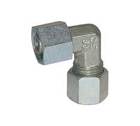 Raccordo angolare regolabile, cono di tenuta, girevole a 360°, dado M30x2,0 i., tubo esterno Ø 22 mm, PN max. 160 bar, acciaio verde.