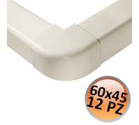 Raccordo angolo esterno 60x45mm - 12 PZ