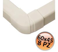 Raccordo angolo esterno regolabile 60x45mm - 8 PZ