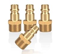 Raccordo aria compressa 4pc con filetto esterno 3/8 "ottone maschio innesto 3/8 pollici innesto giunto presa tubo flessibile connettore presa filettata
