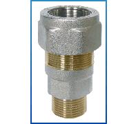 RACCORDO BIGIUNTO DI RIPARAZIONE IN OTTONE PER TUBO FERRO ZINCATO