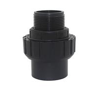 Raccordo bocchettone in pvc incollare ID50 filetto maschio 1-1/2 connettore misto unione pompa filtro sabbia piscina o ring