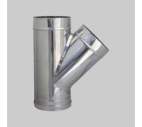 RACCORDO BRAGA A 135° PER CANNE FUMARIE Ø 100 mm Tubi Raccordi Acciaio Inox