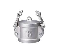 Raccordo Camlock, 1PC BSPT 1/2" 3/4" 1" 1-1/4" 1-1/2" 2" SS304 Acciaio Inossidabile Homebrew Adattatore For Raccordo Camlock Barb Camlock Sgancio Rapido Argento (Color : DC Type, Size : 1")