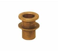 RACCORDO CASSONE DIRITTO OTTONE 1.1/2" CON GHIERA SENZA TAPPO PER RECIPIENTE