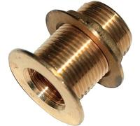 RACCORDO CASSONE DIRITTO OTTONE 3/4" CON GHIERA SENZA TAPPO PER RECIPIENTE