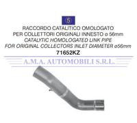 Raccordo cat.omo. per coll.orig. diam.innesto ø 56mm. Aprilia TUONO V4 1100 2016