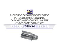 Raccordo catalitico omolog. per collettori orig. Kymco XCITING 400i 2017 2018
