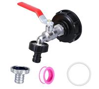 Raccordo Cisterna 1000 Litri, Rubinetto Uscita Container IBC 3/4 Pollici, Adattatore Serbatoio Acqua Lega, Accessori Scarico Universale per Serbatoi Raccolta Pioggia, Giardino, Industria Cisternetta