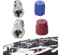 Raccordo Climatizzatore - Adattatore Impianto Auto | Kit Compressore R134A, Accoppiamento Pressione Alta Bassa, Connettore Valvola Rapida, Innesto Clima Officina, adattatore climatizz