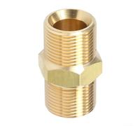 Raccordo connettore maschio in ottone con doppio capezzolo M22x1 5 progettato per attrezzature di pulizia ad alta pressione e adattatore per tubo compatibile Kranzle (senza manicotto in plastica)