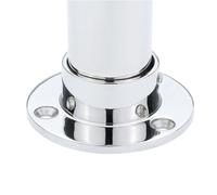 Raccordo corrimano barca 90 gradi base tonda acciaio 316 38 mm