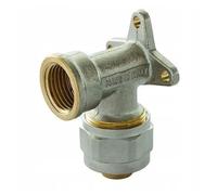 Raccordo curva flangiata gomito 90° per tubo multistrato (16x1/2")