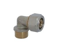 Raccordo curva maschio gomito 90° per tubo multistrato (20x1/2")