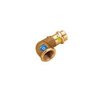 Raccordo Curvo Bronzo 3/4" X 22 Mm A Pressare Femmina Frabo