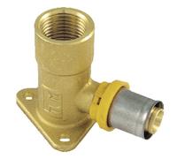 Raccordo curvo c/flangia 1/2x20 multistrato pressare gas