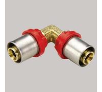 Raccordo Curvo Doppio a Pressare Tiemme 32 x 32