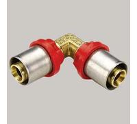 RACCORDO CURVO DOPPIO A PRESSARE TIEMME - 32 x 32